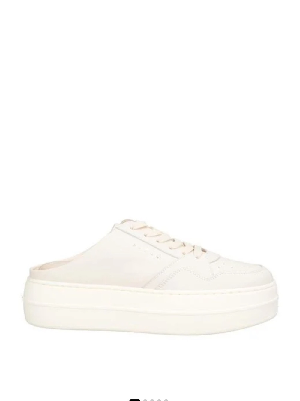HOGAN Cream Platform Mule Sneaker 9.5
